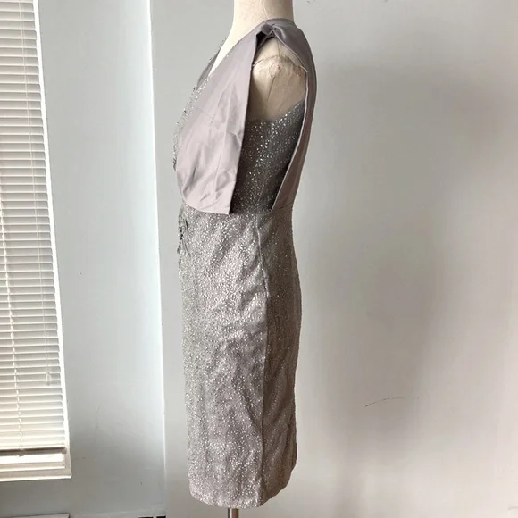 Vintage silver sparkle cocktail dress - Picture 7 of 12